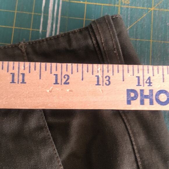 Vintage Patagonia DualSpun Green Pants Sz 10 Womens Sewn In Front Seam Pleats - Picture 4 of 7